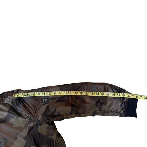Ci Sono Camo Bomber Jacket Sherpa Lining Women's Size L - Picture 10 of 10